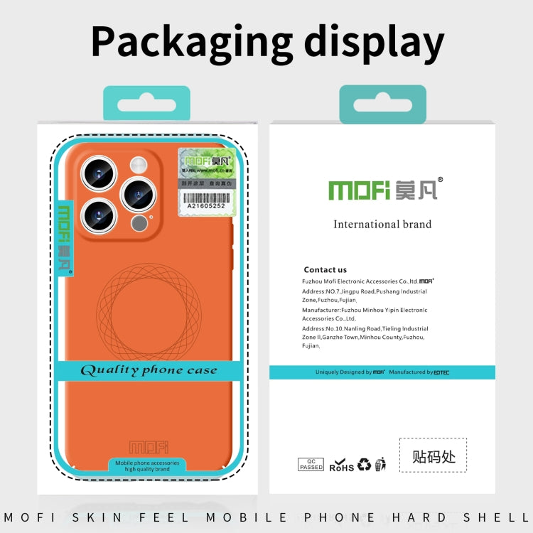 Para iPhone 15 Mofi Qin Series Magsafe Skin Feel Funda de Silicona para Teléfono con Todo Incluido (Gris) - MOVILSTORE