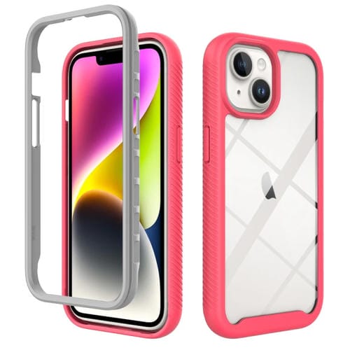 Para iPhone 15 Starry Sky Funda para Teléfono de PC Transparente de TPU a Prueba de Golpes de Color Sólido (Rosa) - MOVILSTORE