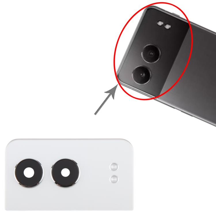 Tapa Lente de Cámara Trasera Original para OnePlus Nord 4 (Blanco) - MOVILSTORE